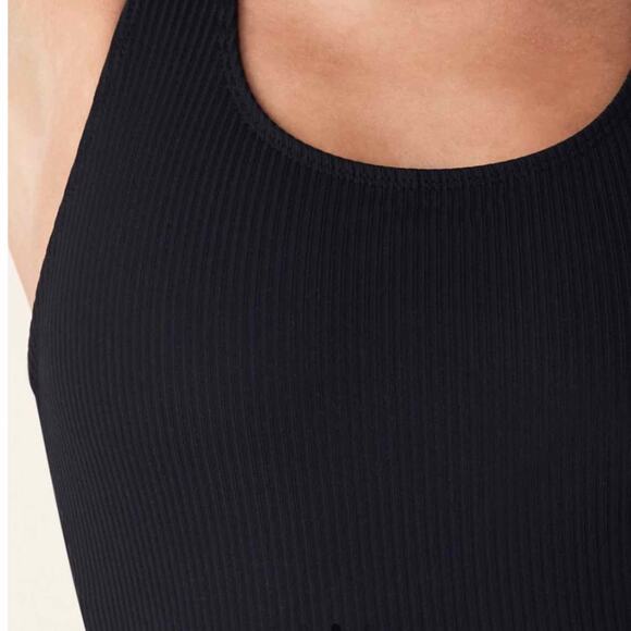 Andie The Tulum Rib One Piece Swimsuit Black Size Medium - Picture 6 of 9